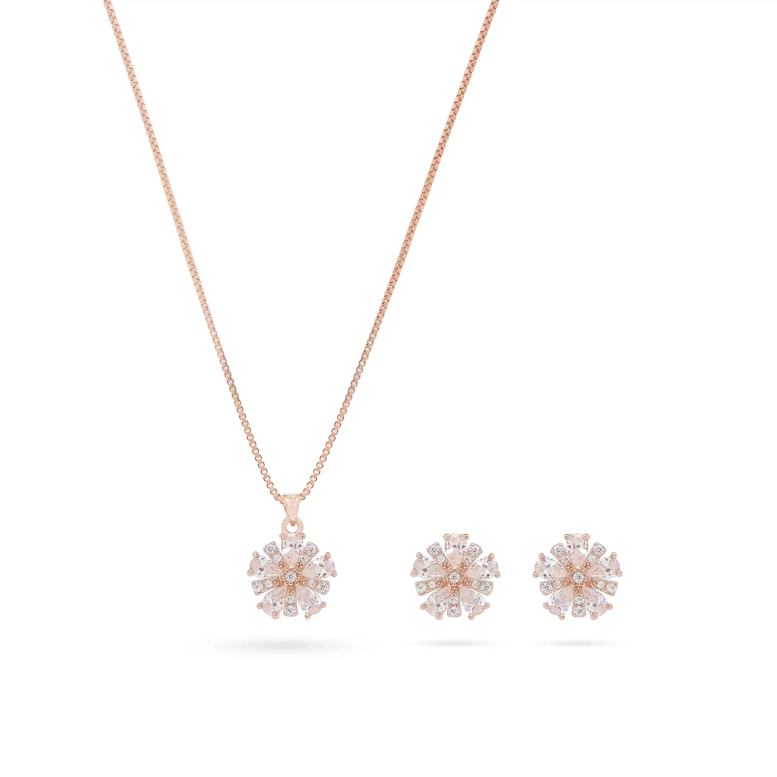Blooming Grace Flower Diamond Necklace - Image 11