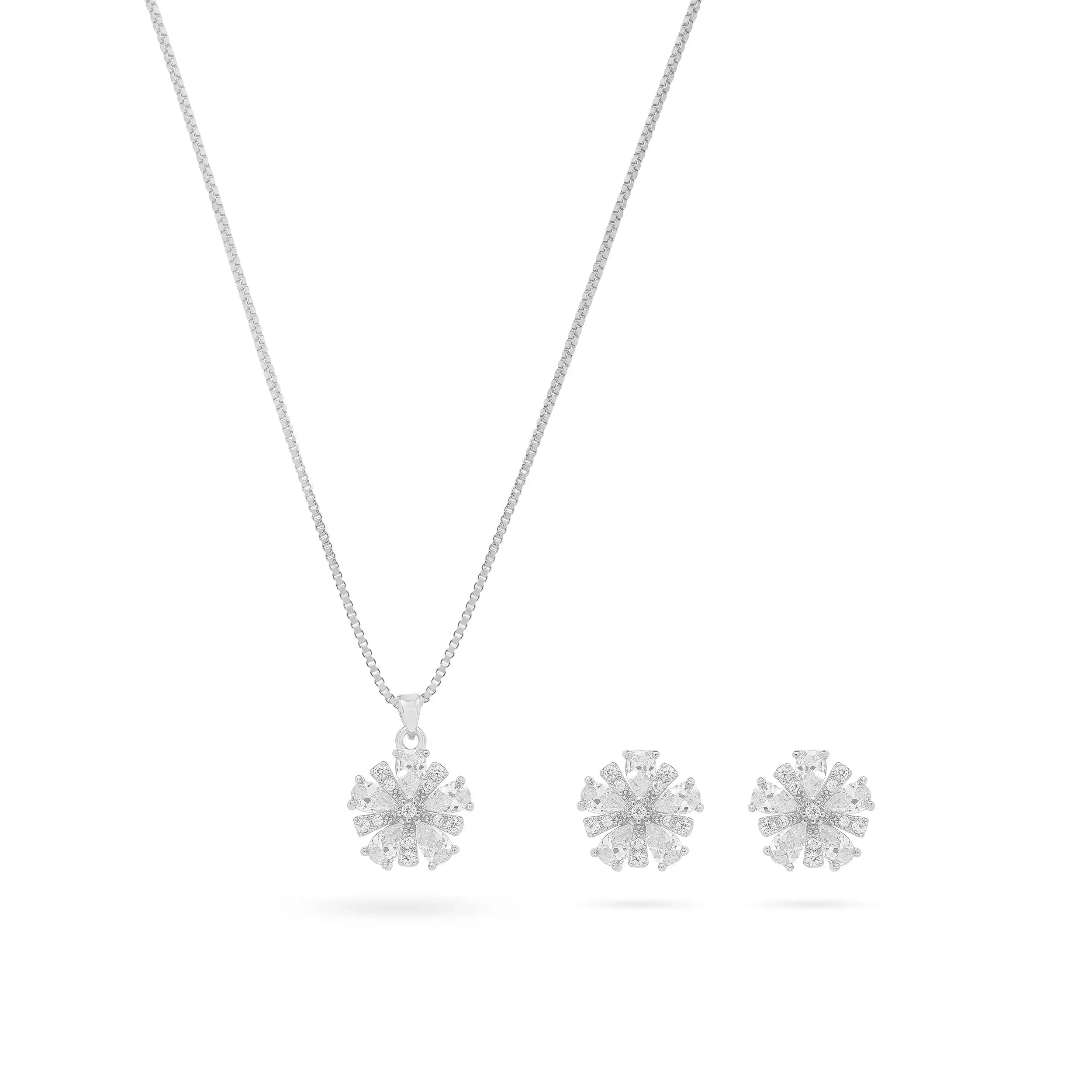 Blooming Grace Flower Diamond Necklace - Image 12