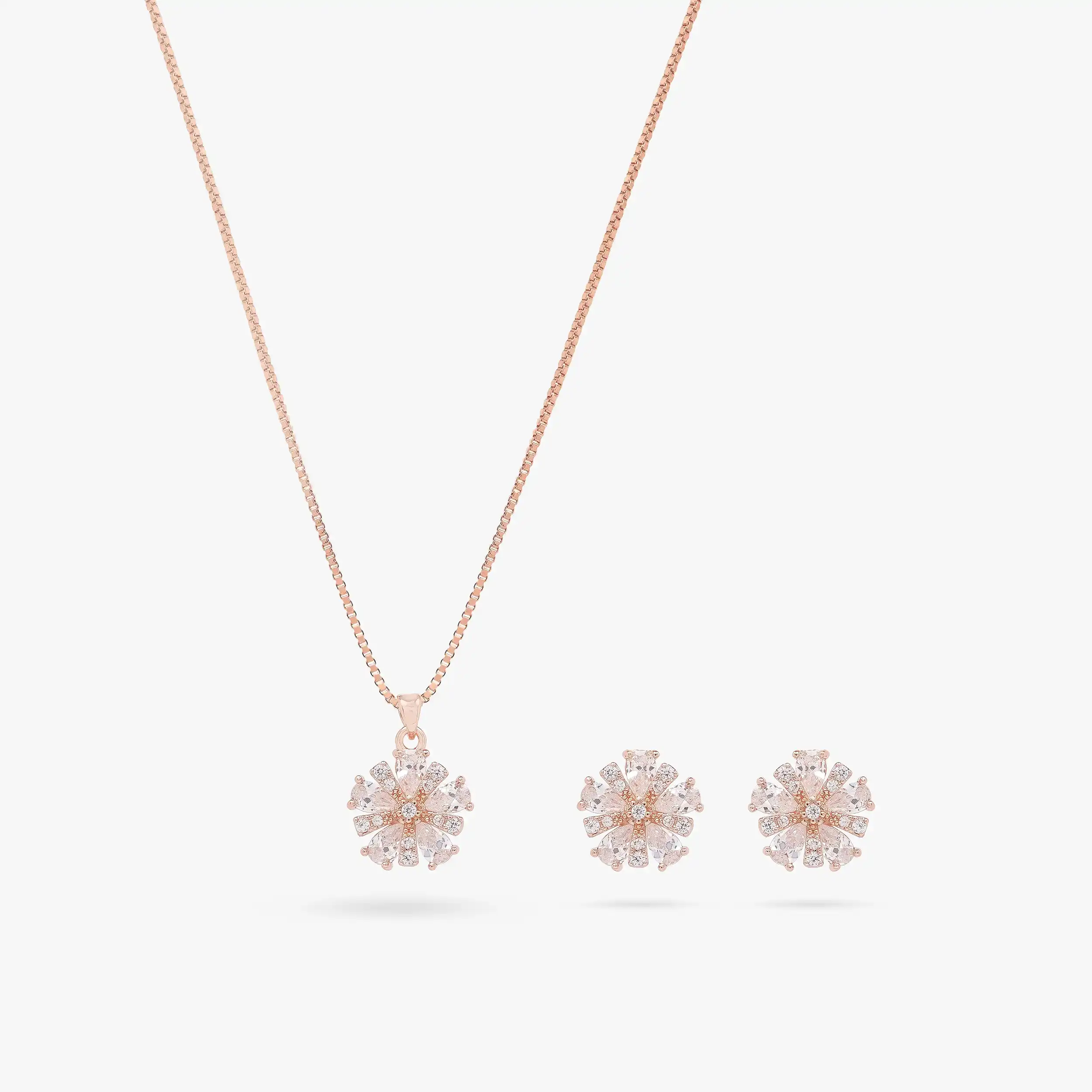 Blooming Grace Flower Diamond Necklace - Image 4