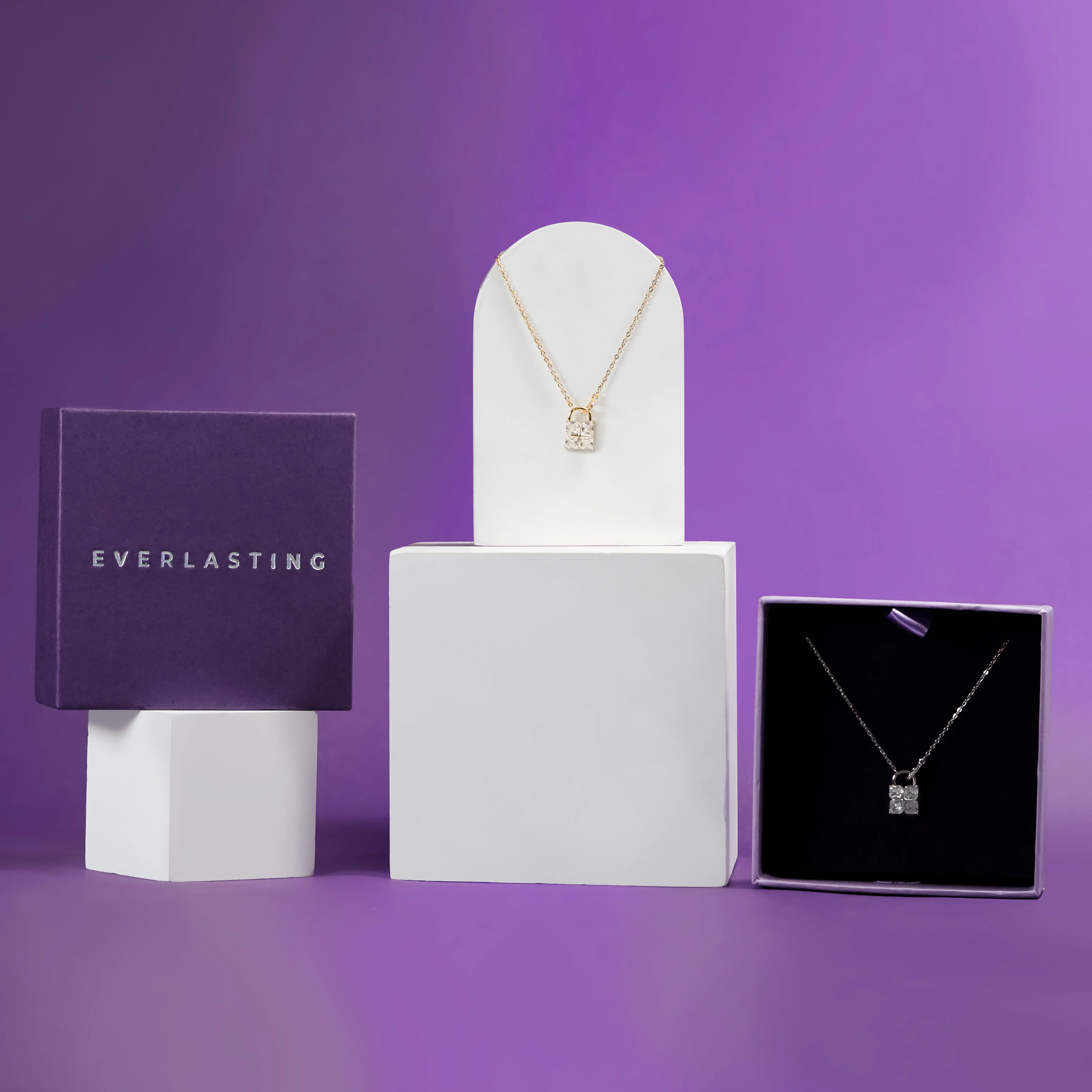 Diamond Lock Necklace - Image 6
