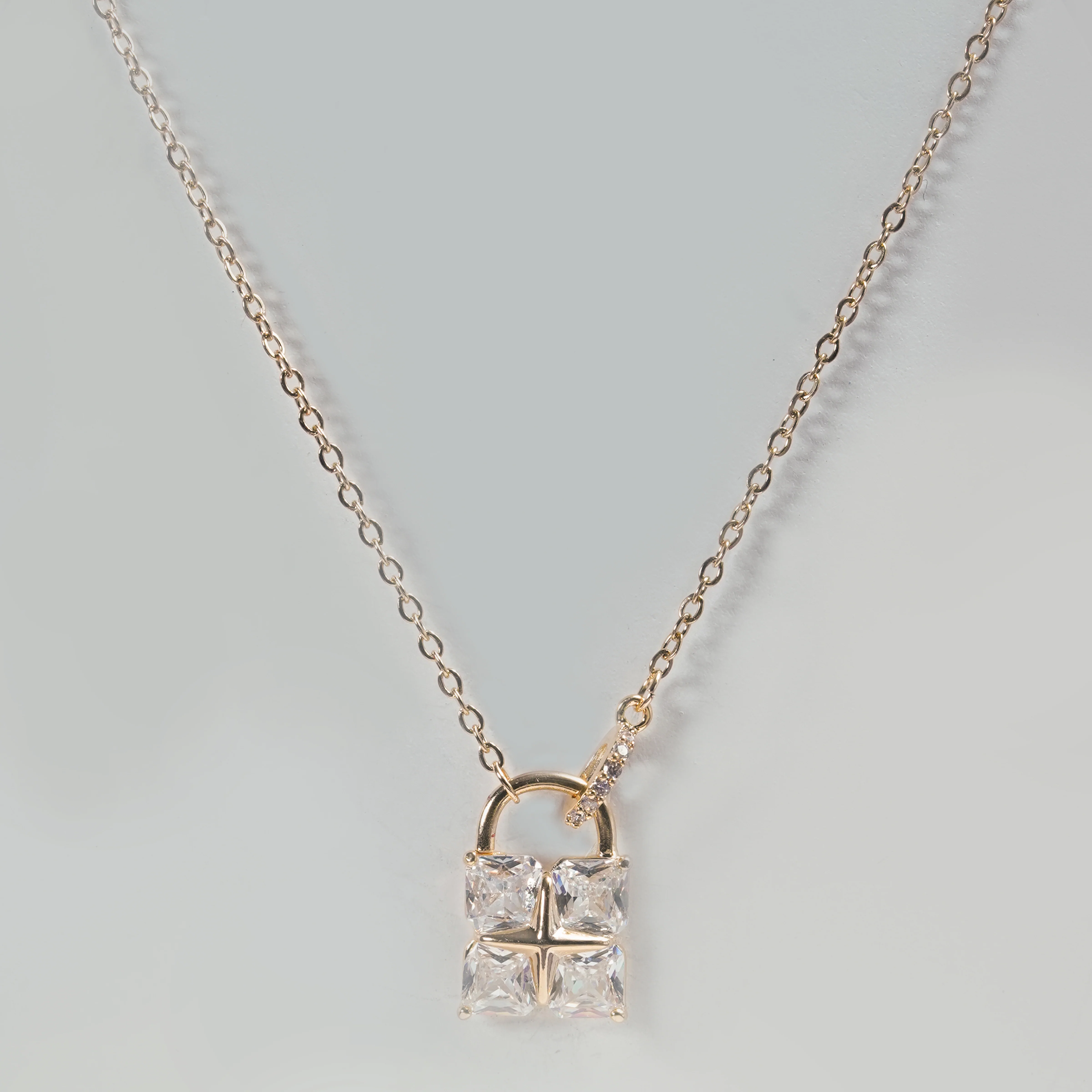 Diamond Lock Necklace - Image 7