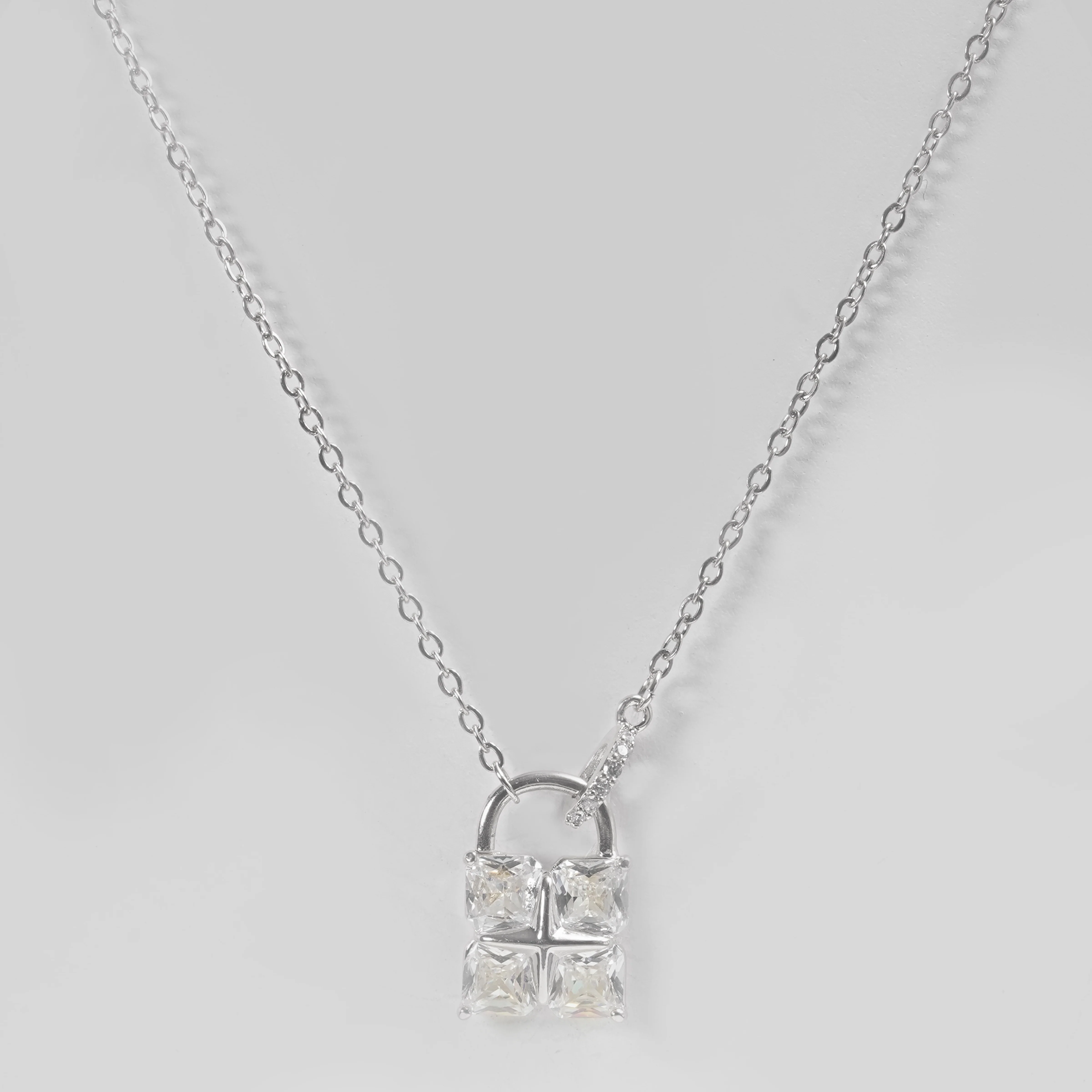 Diamond Lock Necklace - Image 9