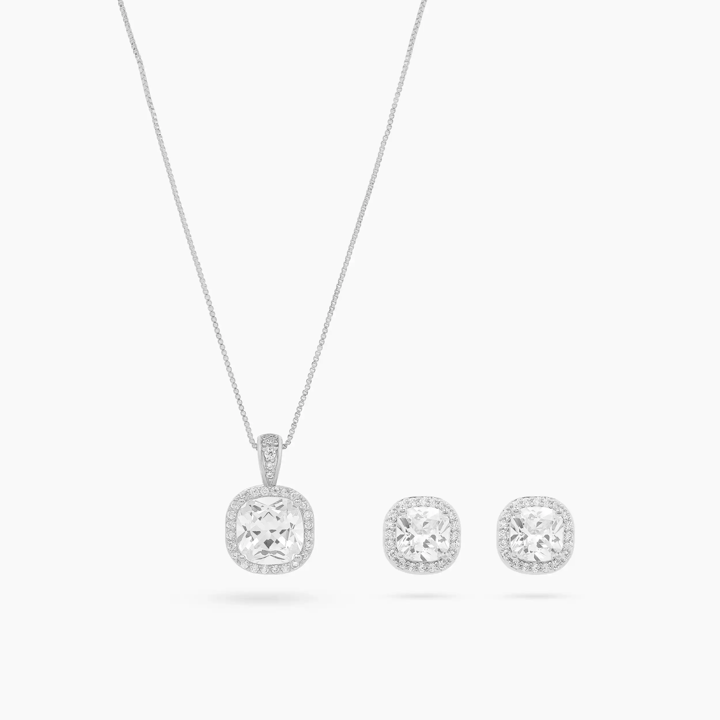 Eternal Sparkle Diamond Stud Necklace - Image 6