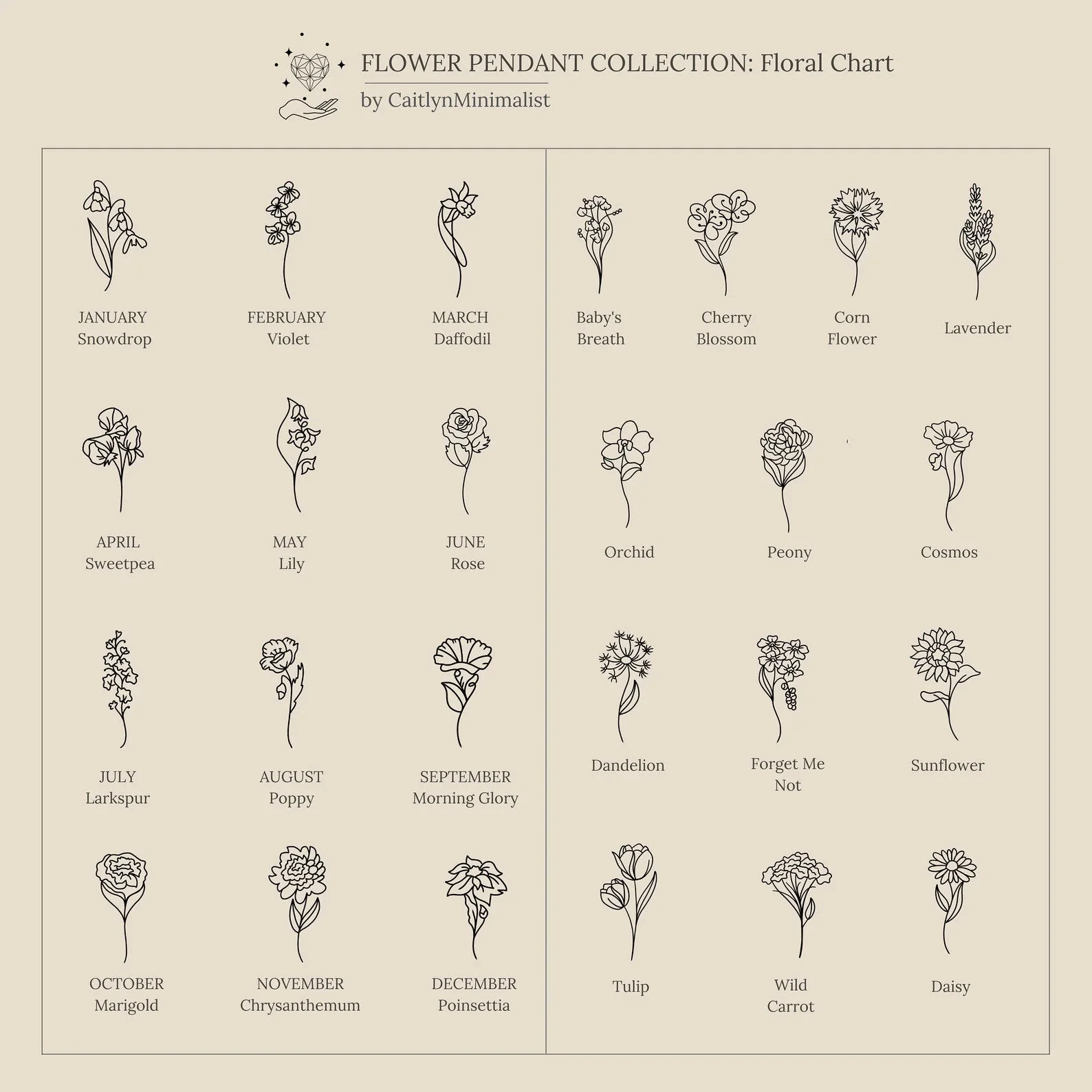 Flower Name Necklace - Image 7