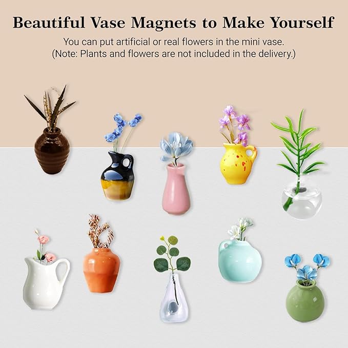Flower pot fridge magnet (8 Cute Vases) - Image 4