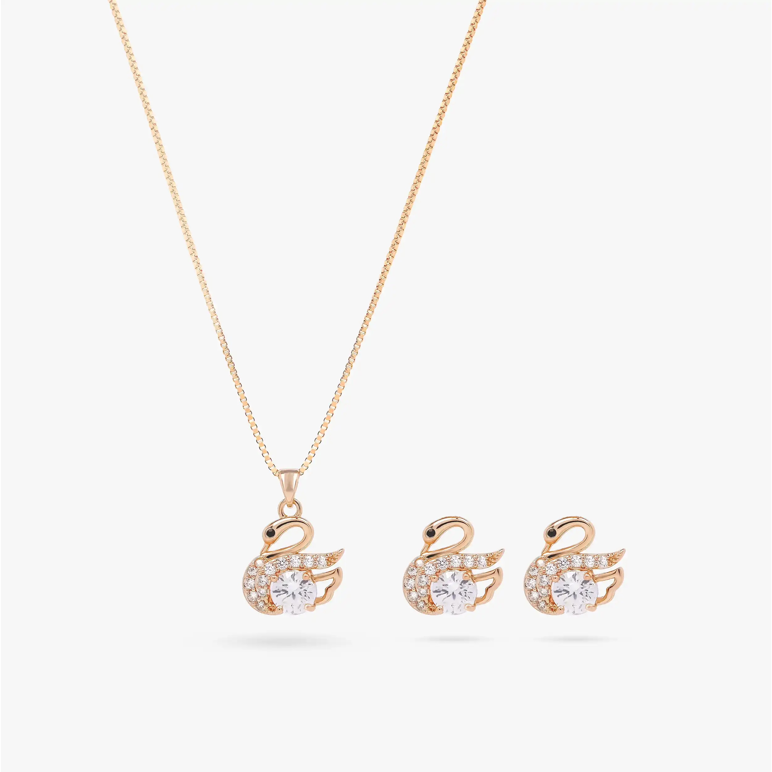 Graceful Swan Necklace Set - Image 3