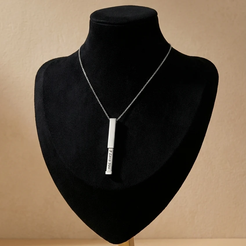 I Love You Bar Necklace - Image 3