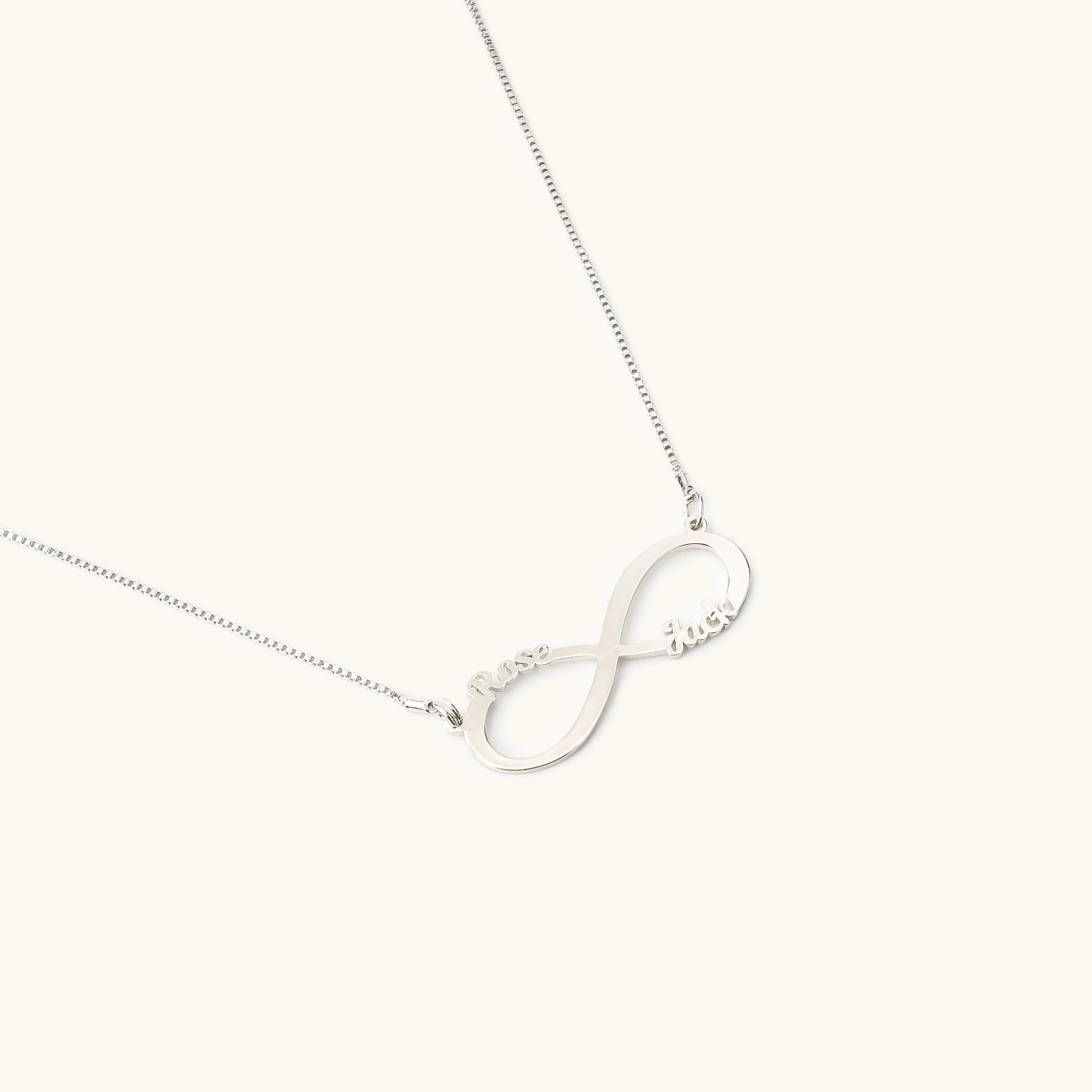 Infinity Couple Name Necklace - Image 2