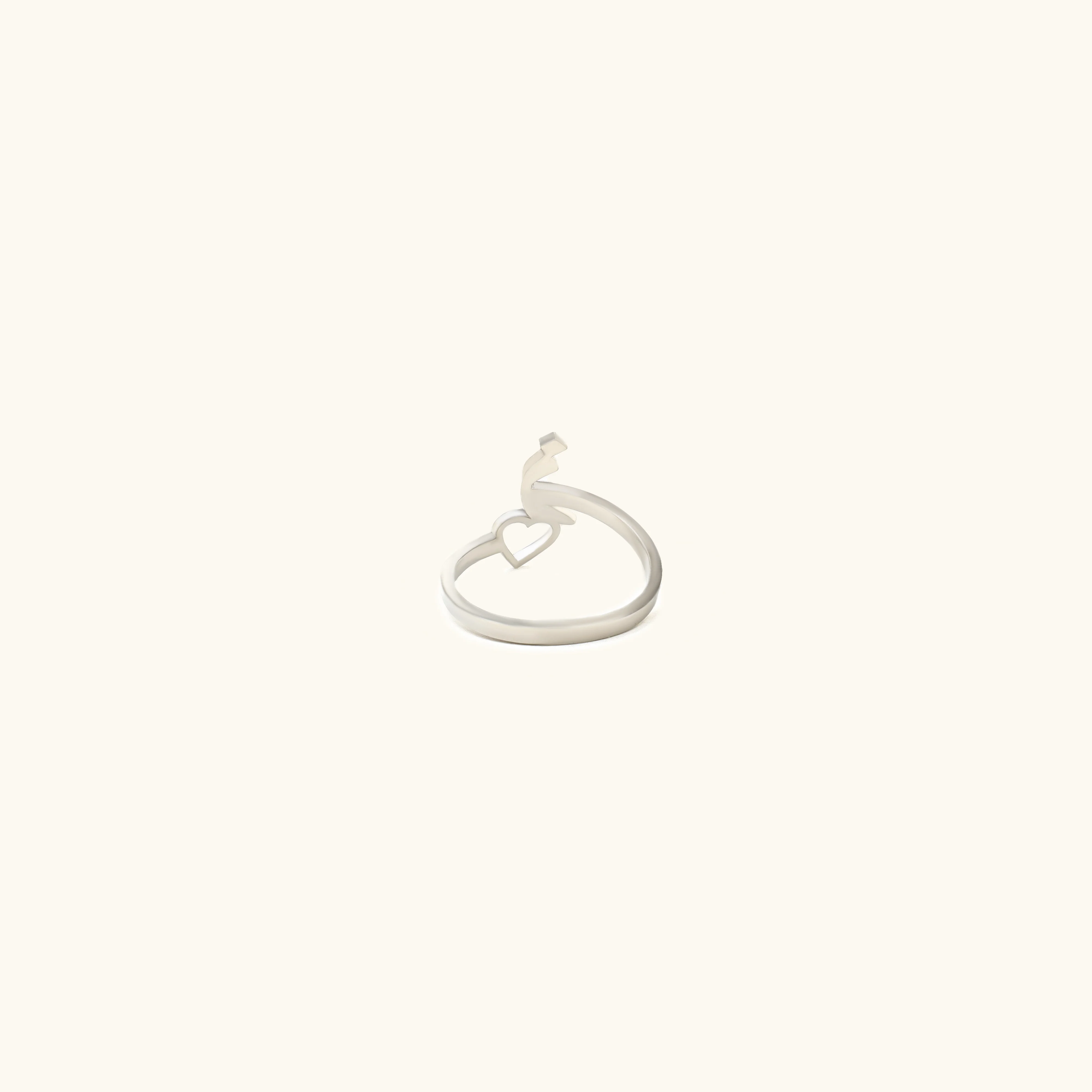 Initial Arabic Ring (Adjustable) - Image 5