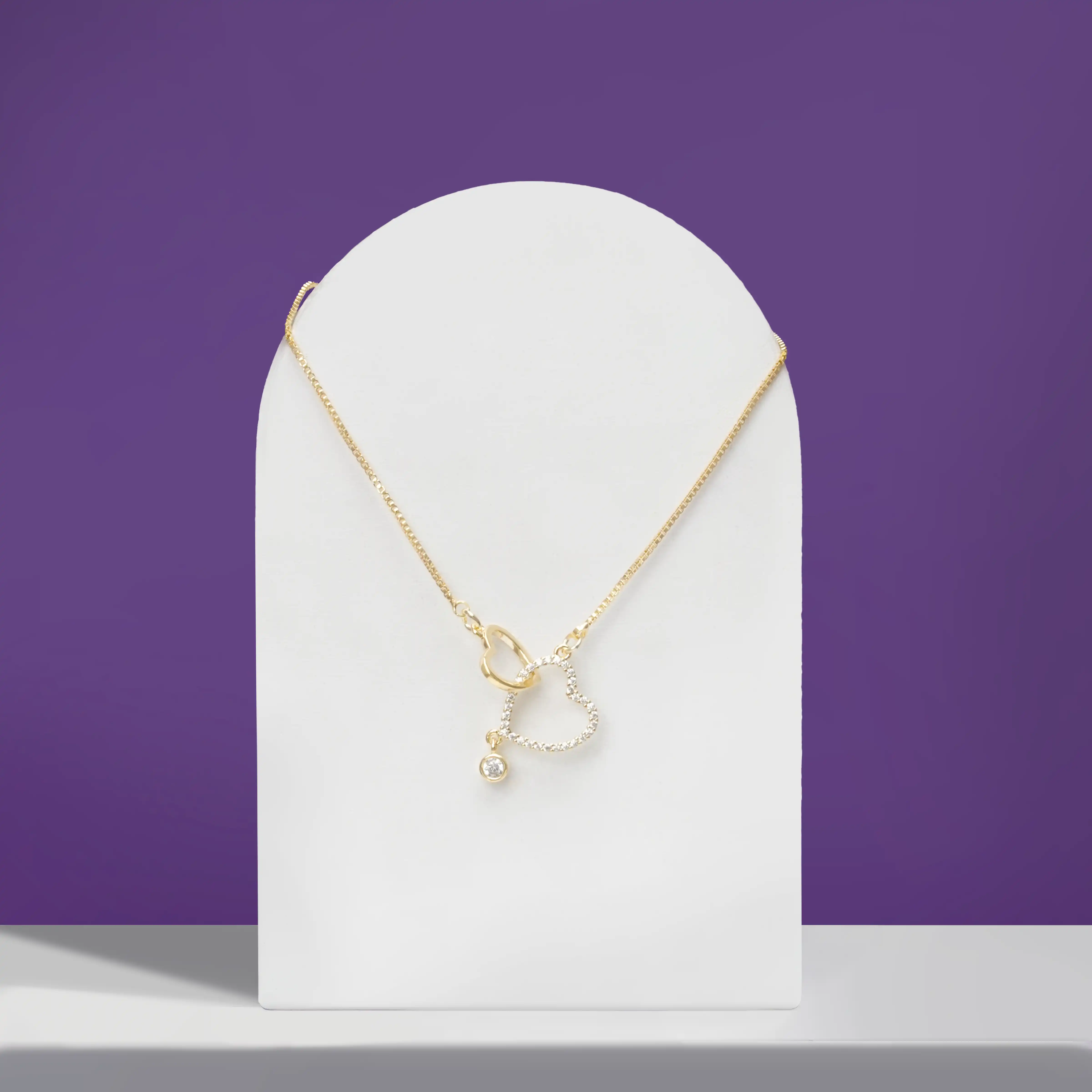 Interlinked Heart Necklace - Image 4