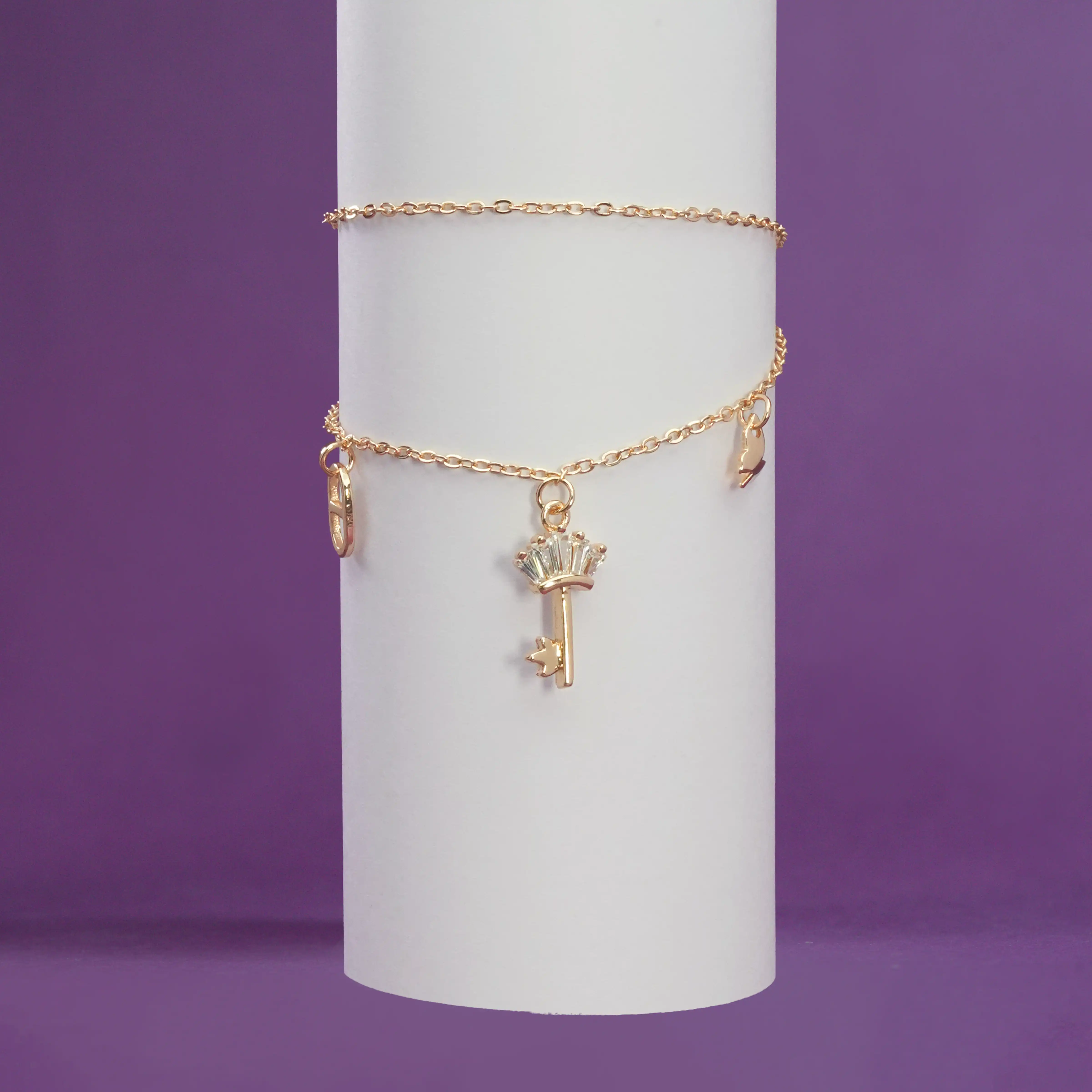 Lock & Key Anklet - Image 5