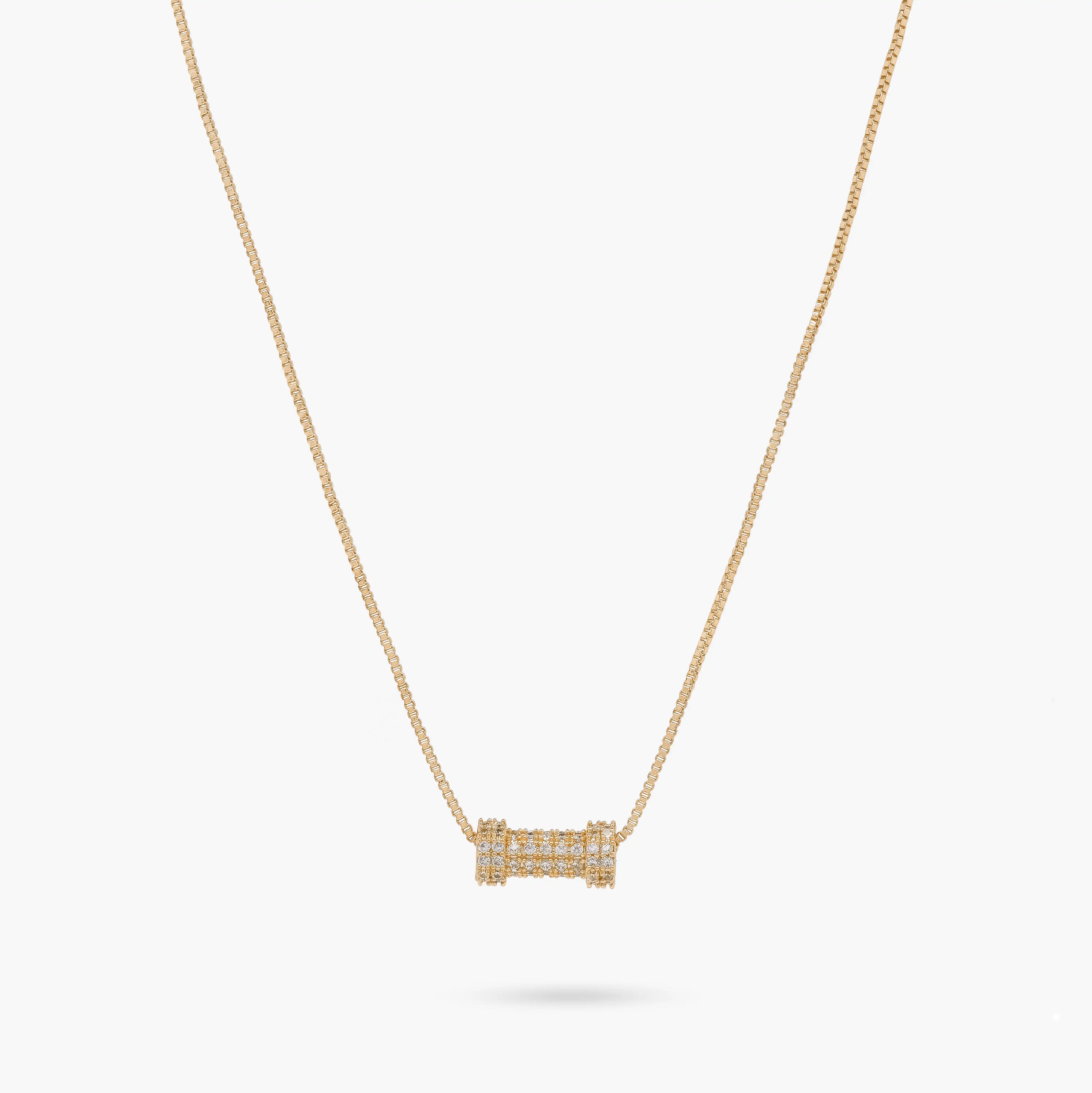 Lustre Tube Necklace - Image 3