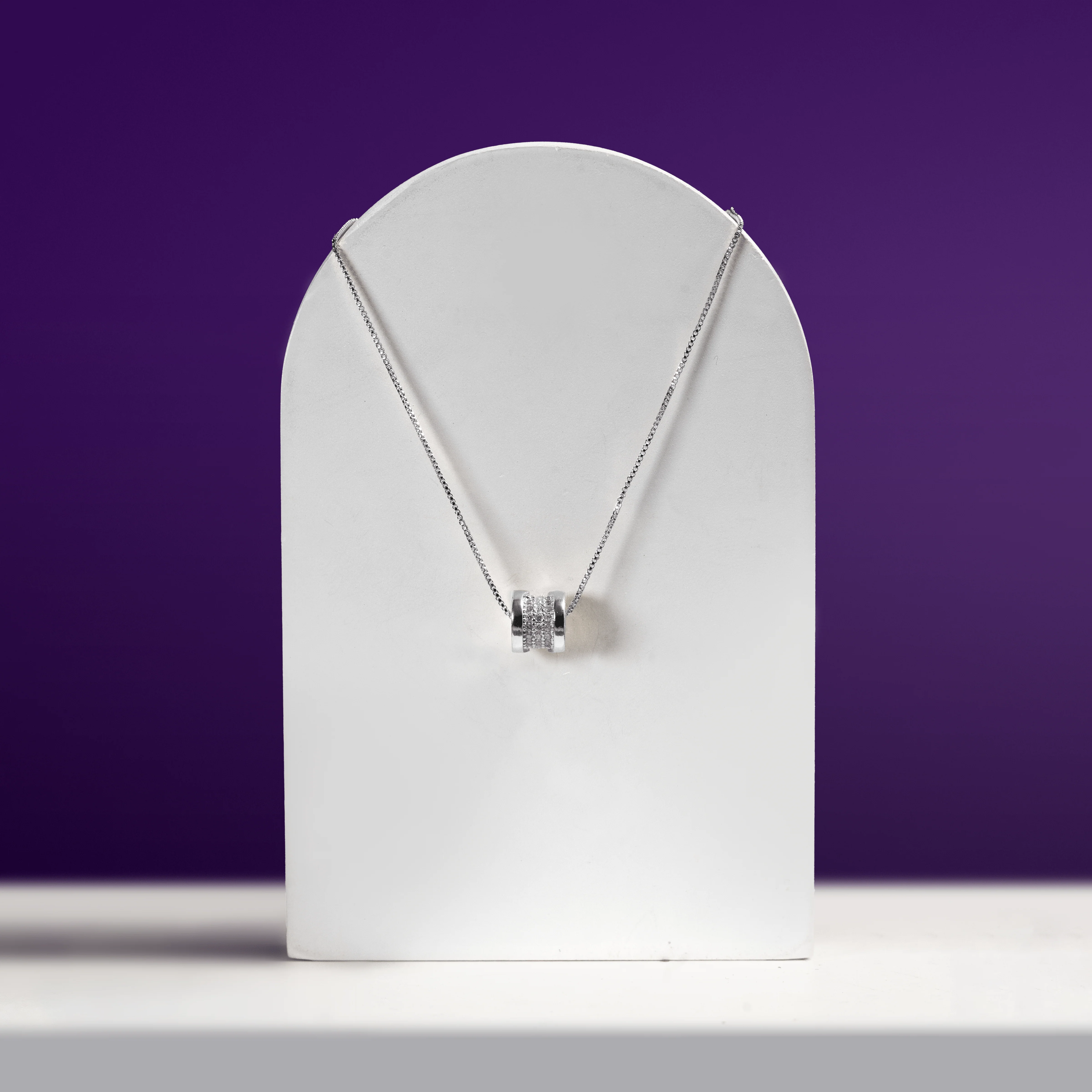 Luxe Cylinder Pendant Necklace - Image 4