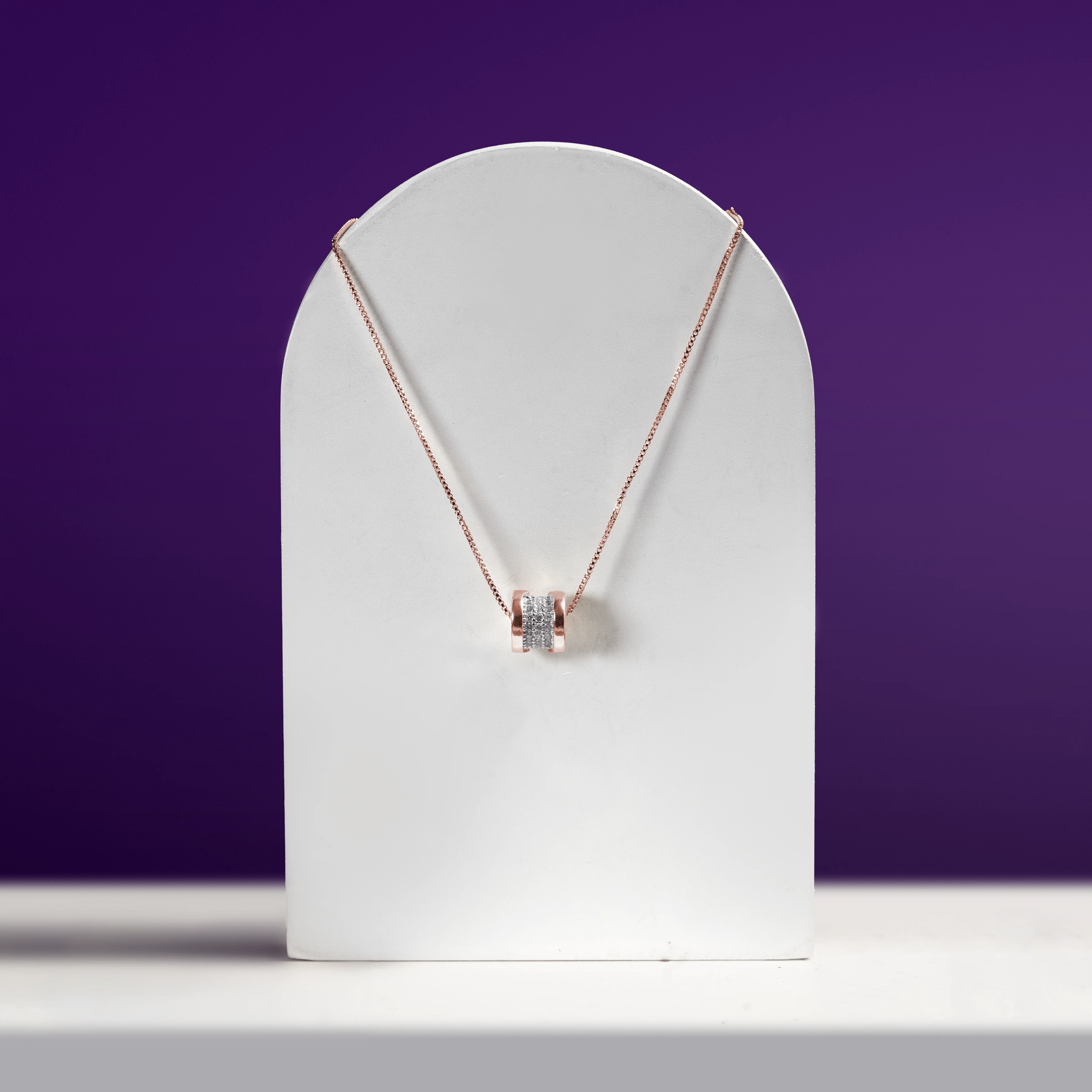 Luxe Cylinder Pendant Necklace - Image 7