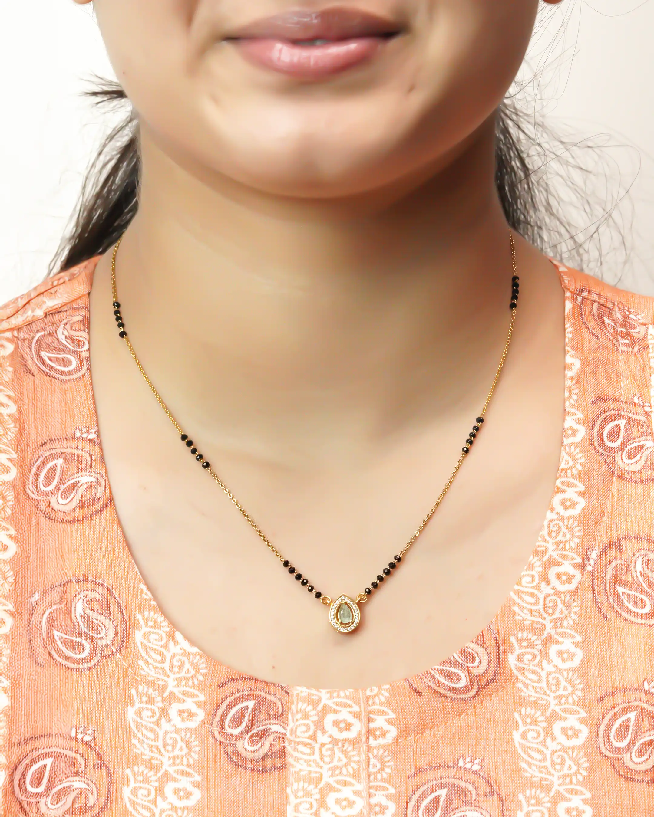Teardrop Mangalsutra Pendant - Image 5