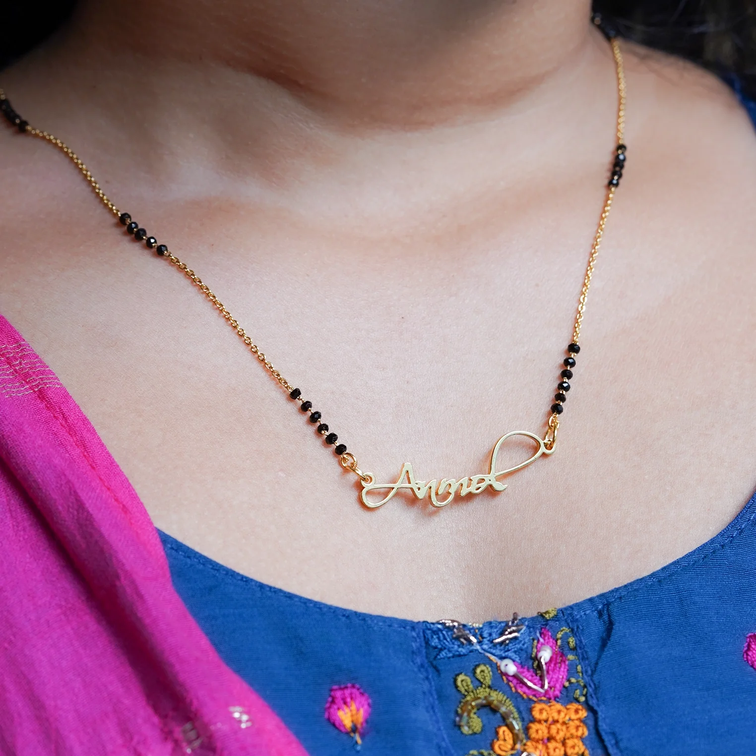 Mangalsutra Name Necklace - Image 3