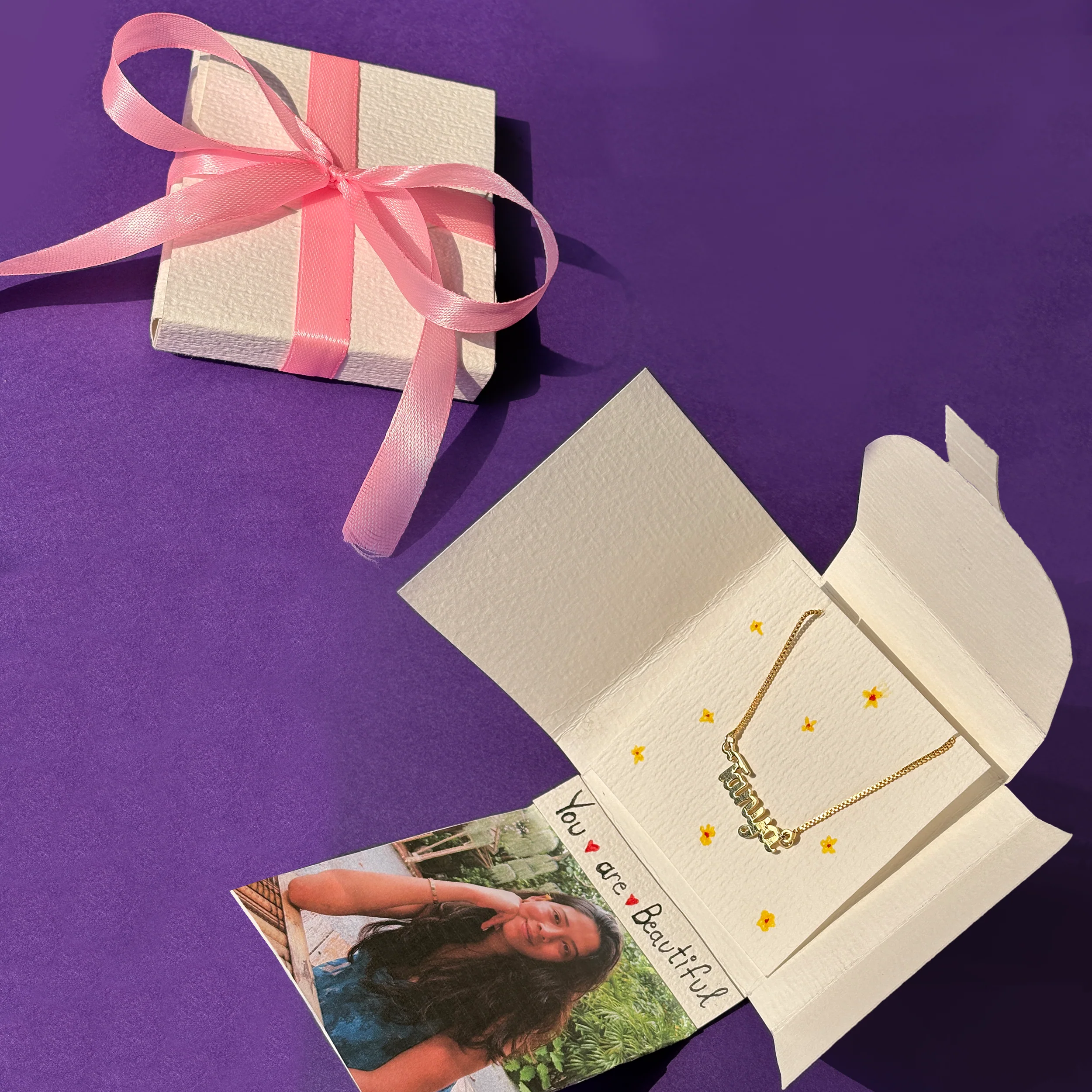 Name Necklace with Personalised Photo - Image 3