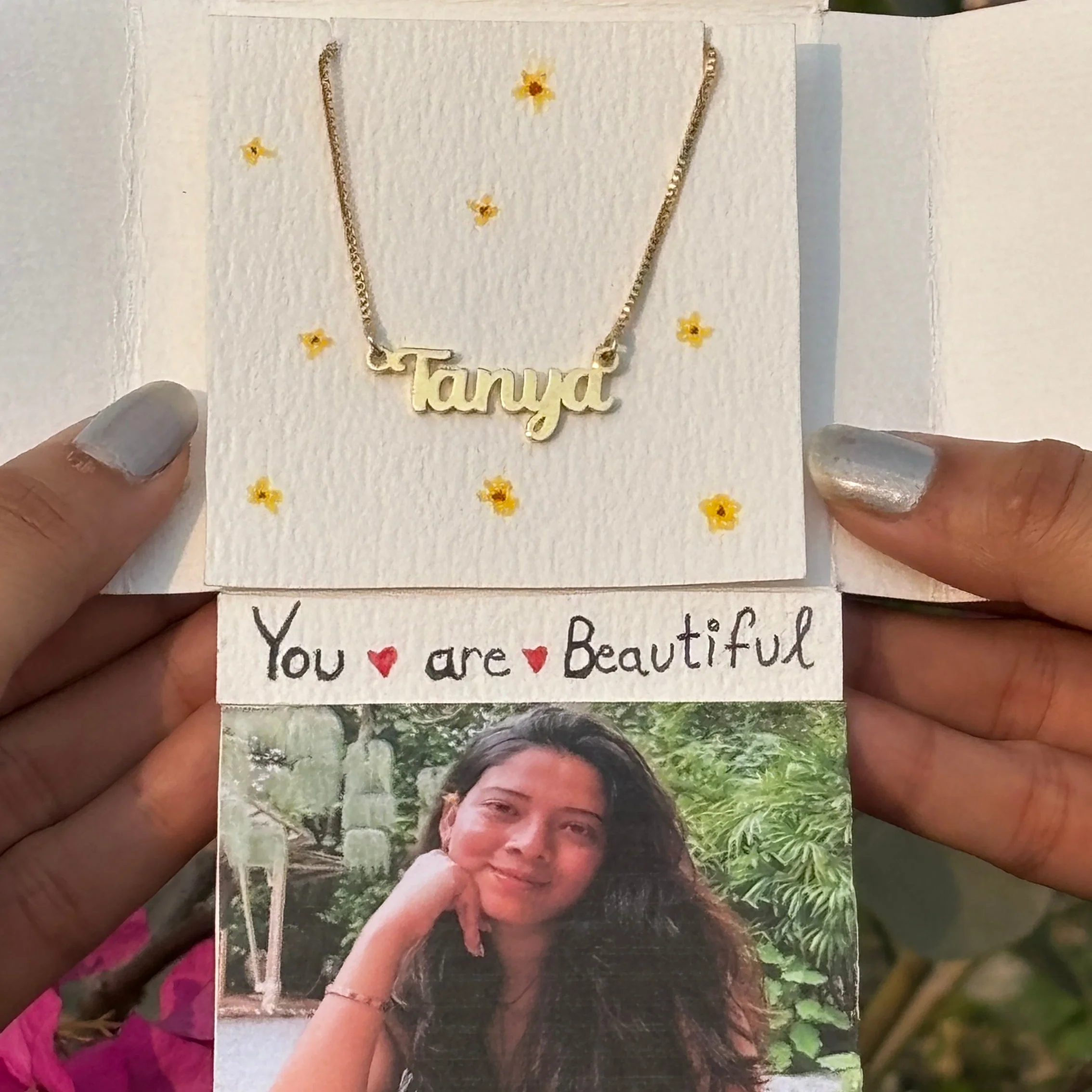 Name Necklace with Personalised Photo - Image 4