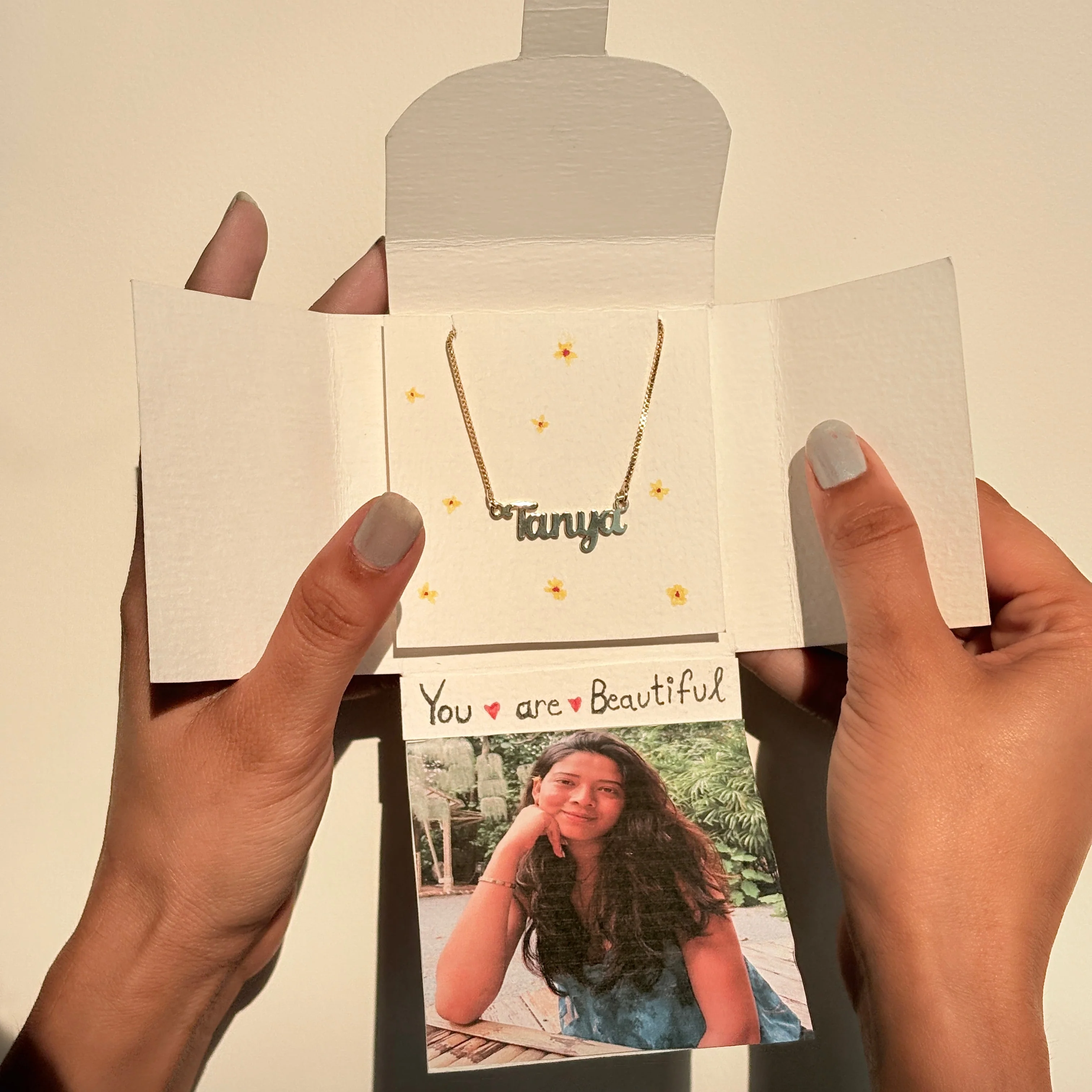 Name Necklace with Personalised Photo - Image 5