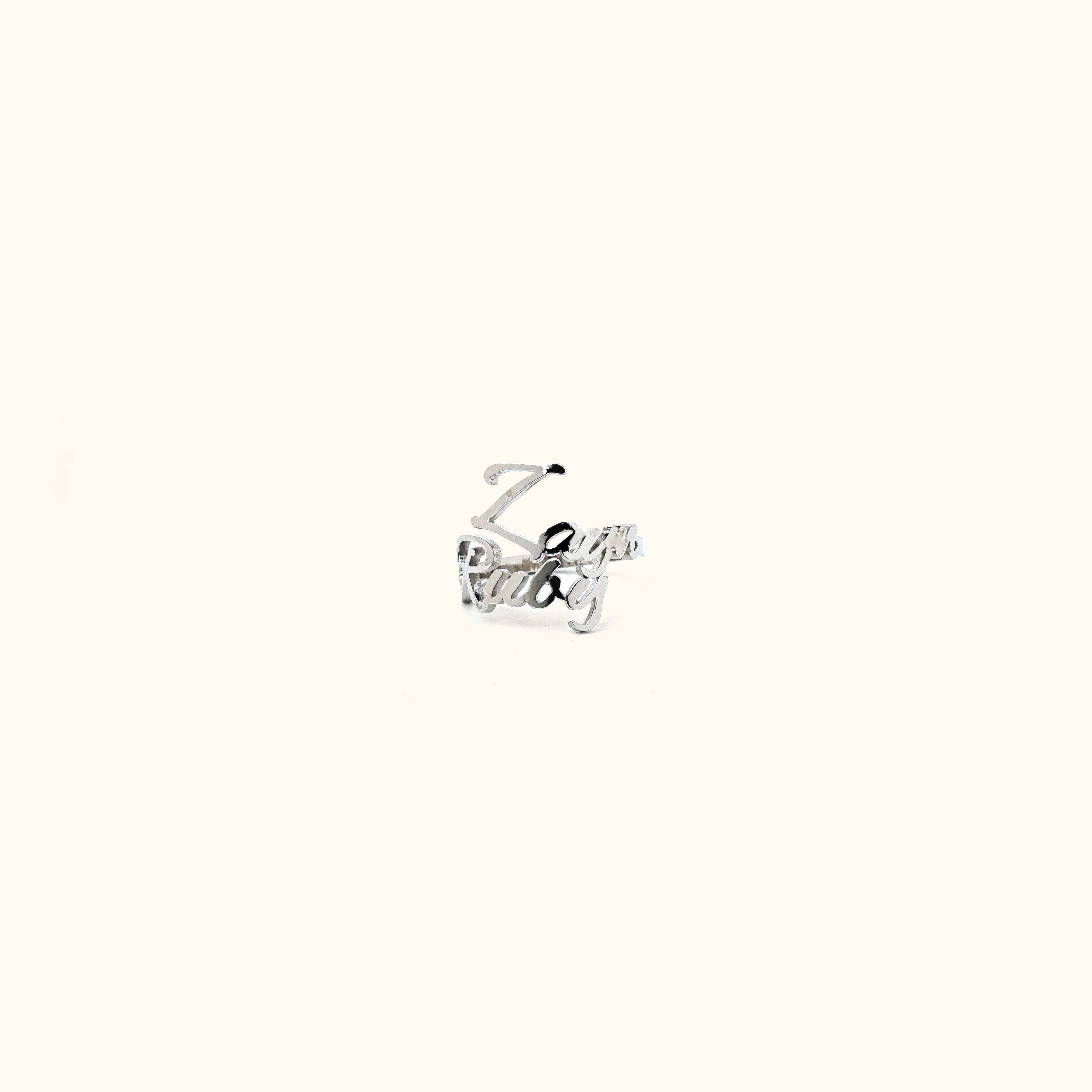 Couple Name Ring (Adjustable) - Image 7