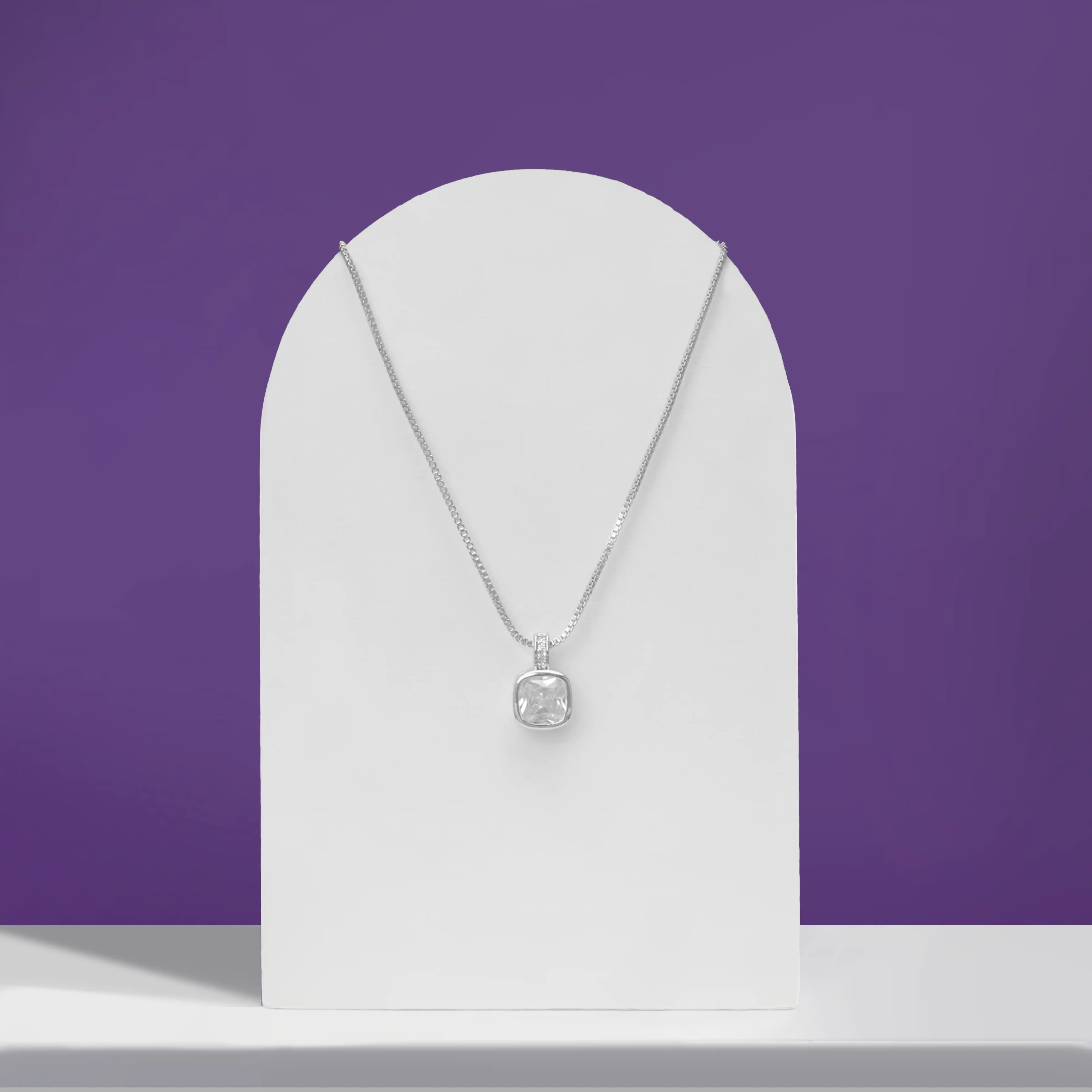 Oval Diamond Necklace - Image 10