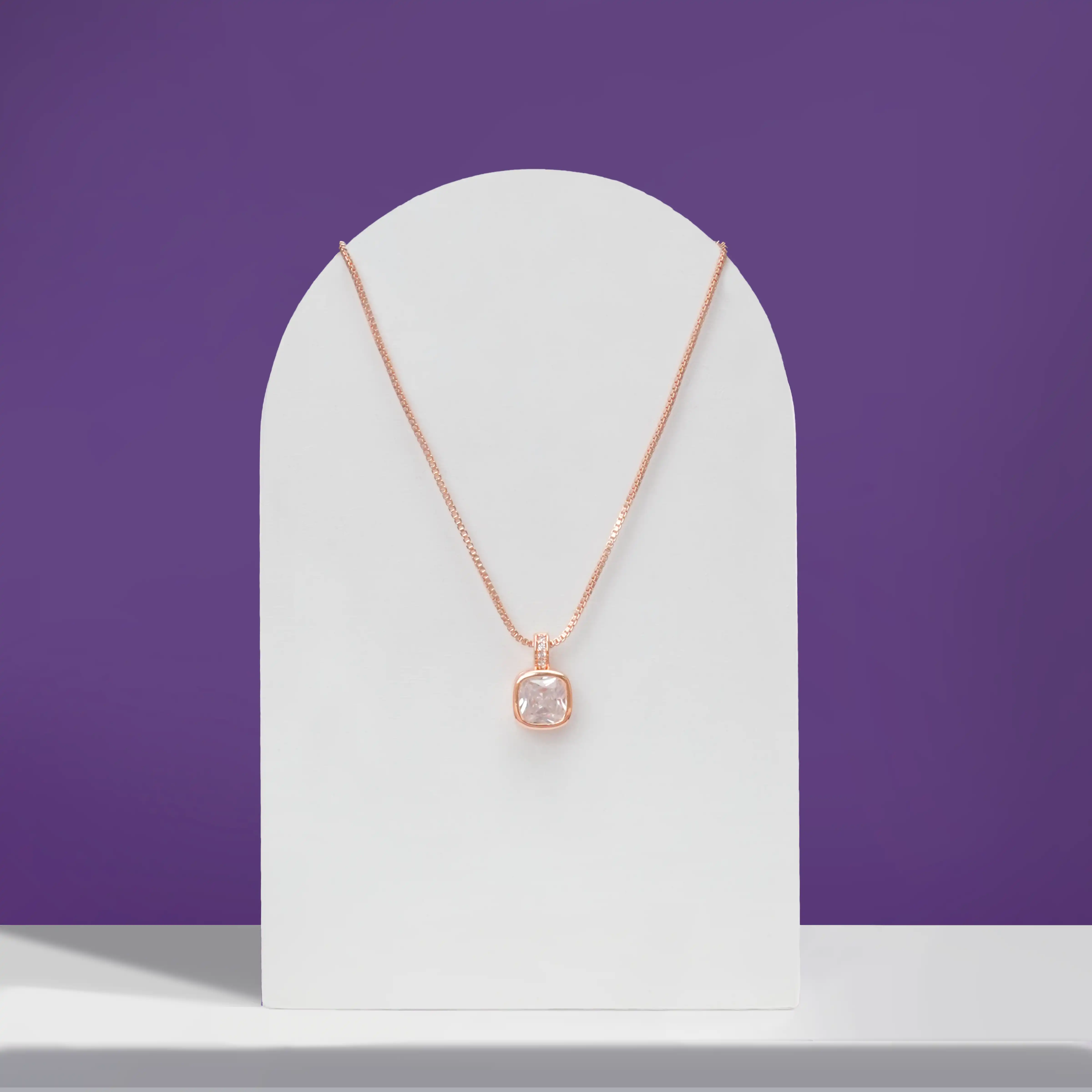 Oval Diamond Necklace - Image 7