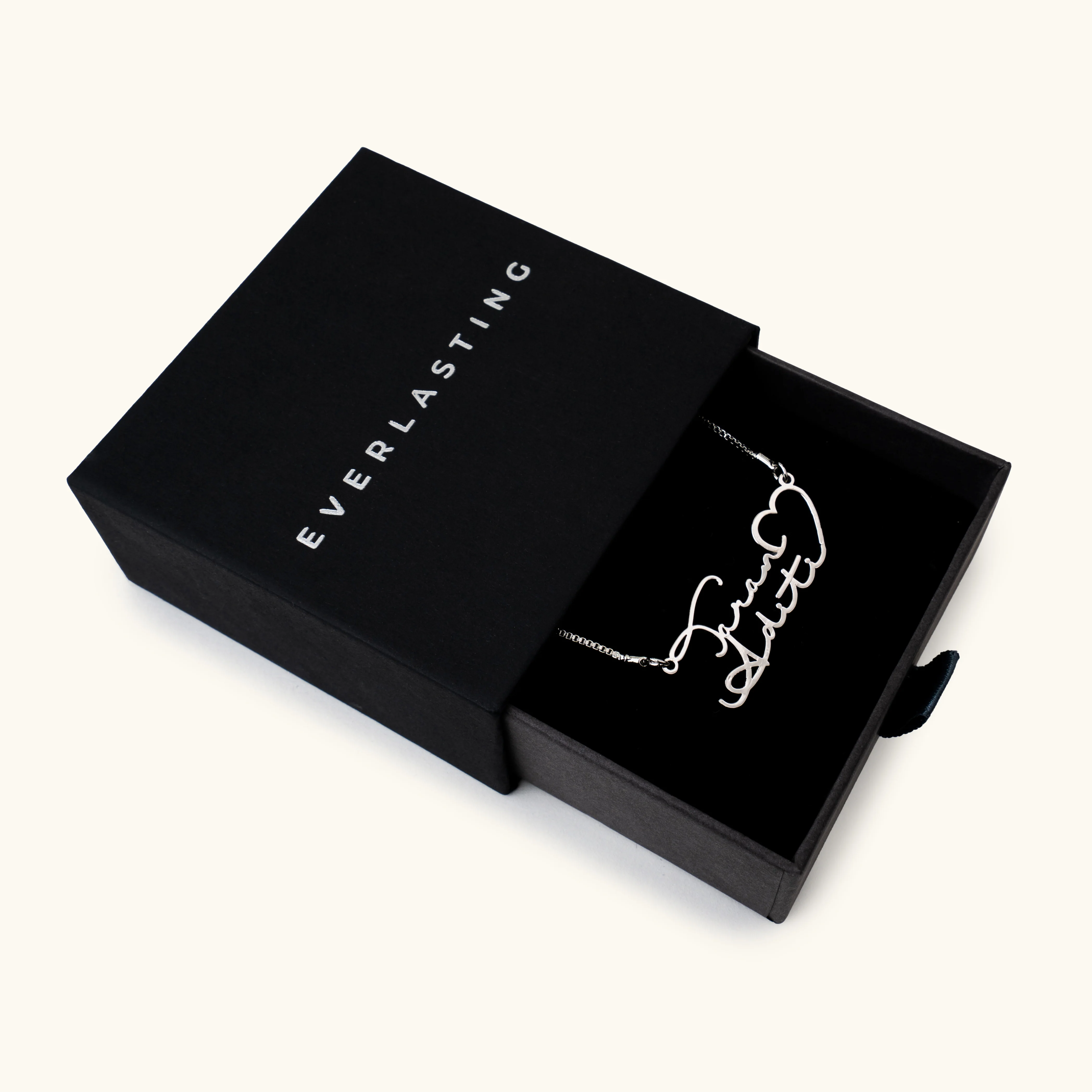 Signature Couple Heart Name Necklace - Image 4