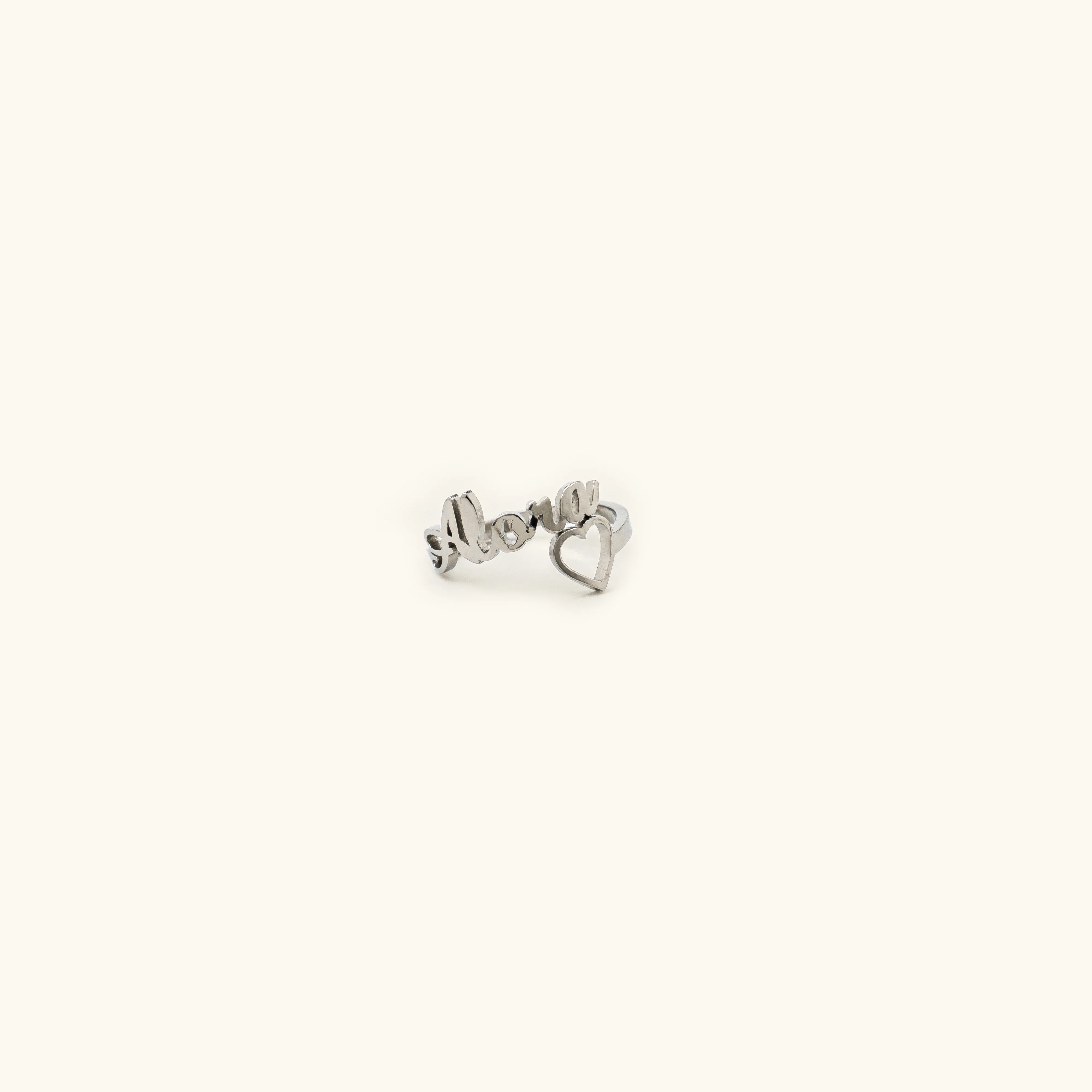 Heart Name Ring (Adjustable) - Image 3