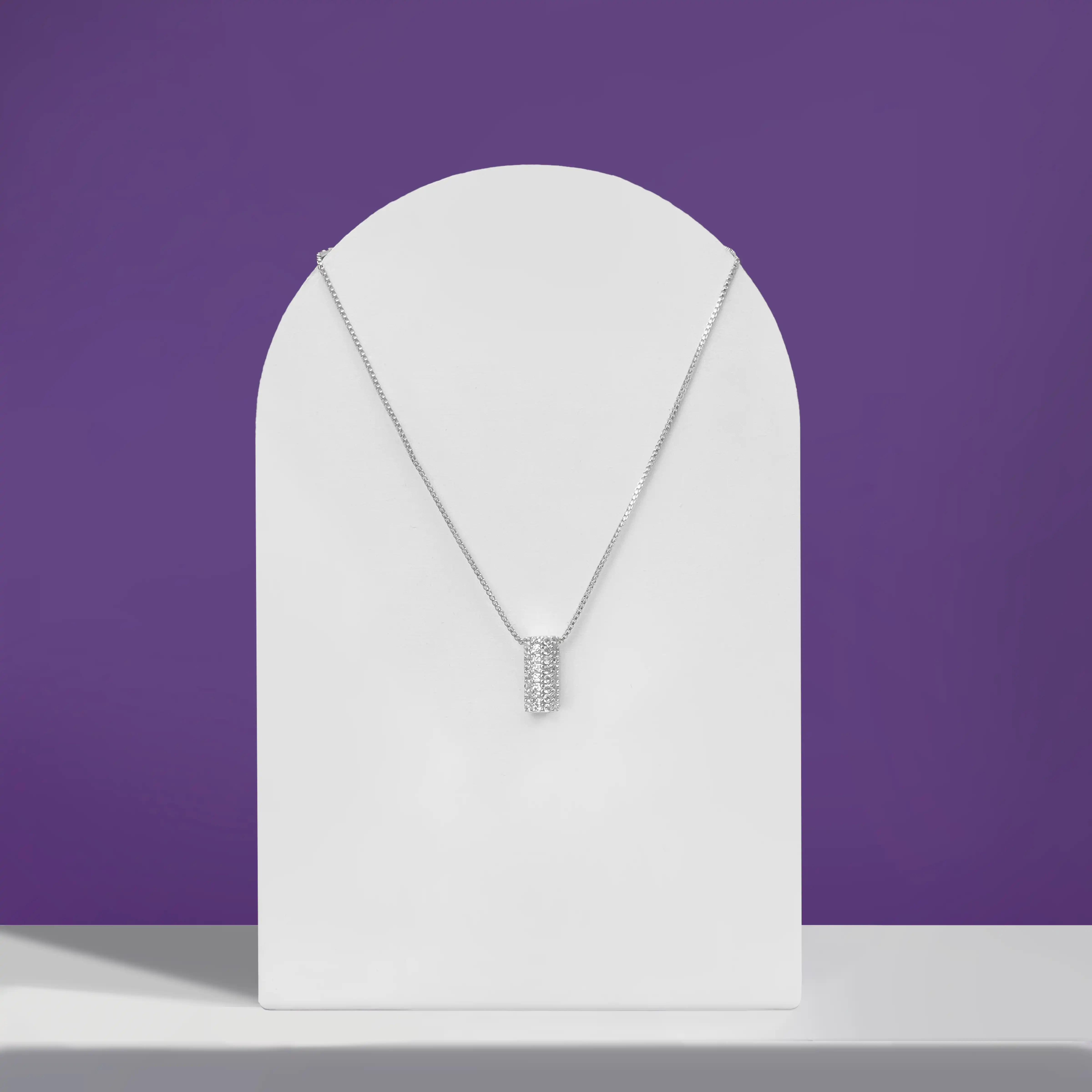 Sparkling Solitaire Necklace - Image 11