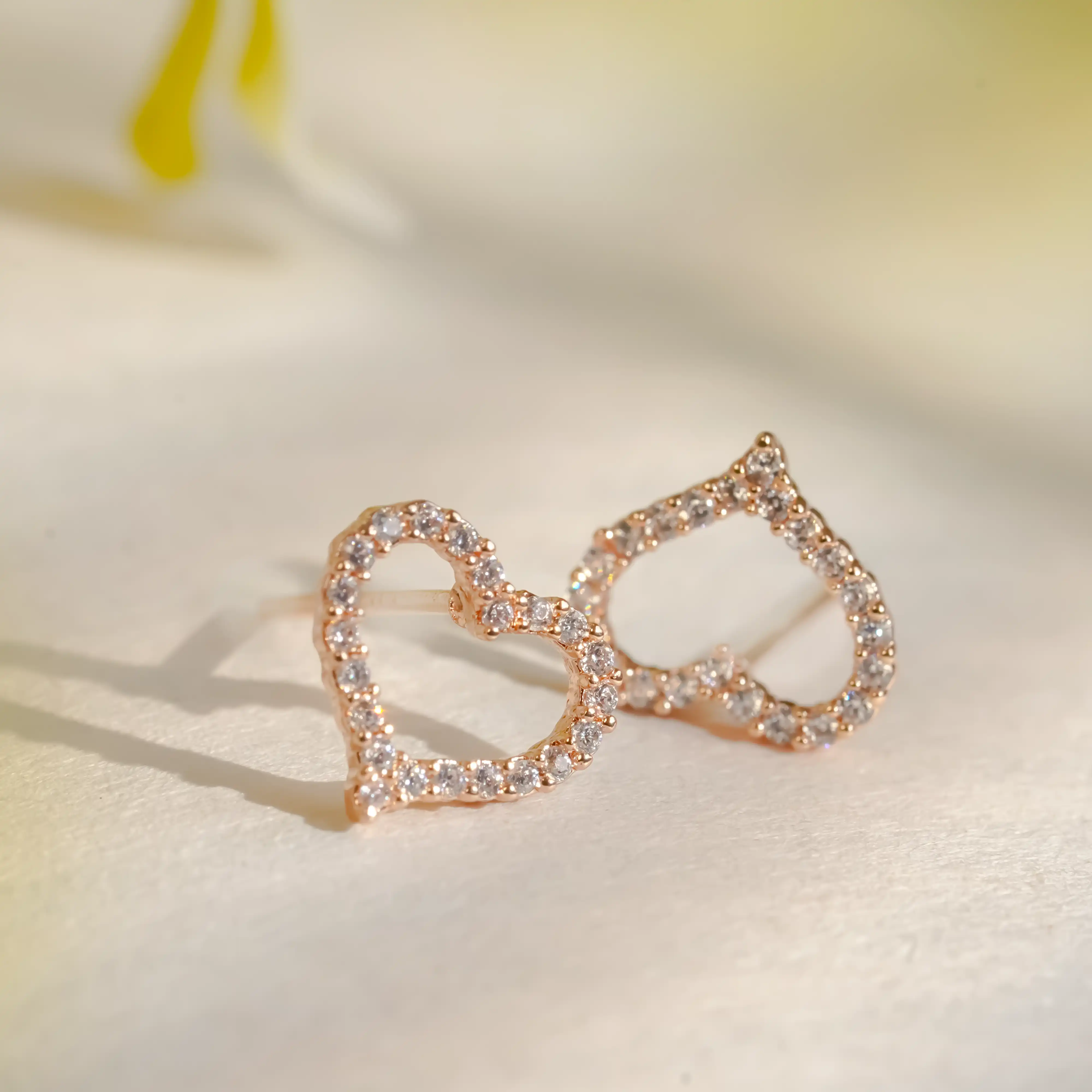 Studded Heart Earrings - Image 5